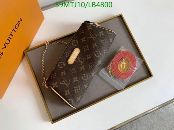 Louis Vuitton AAA+ Replica Eva Monogram Brown Bag LB48001973819