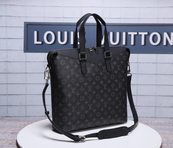 Louis Vuitton AAA+ Replica Explorer Briefcase Limited Edition Monogram Eclipse Canvas  LB04125652378