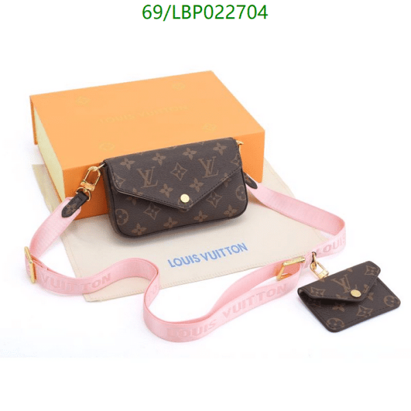 Louis Vuitton AAA+ Replica Felicie Strap Go Canvas Bag LBP0227042649