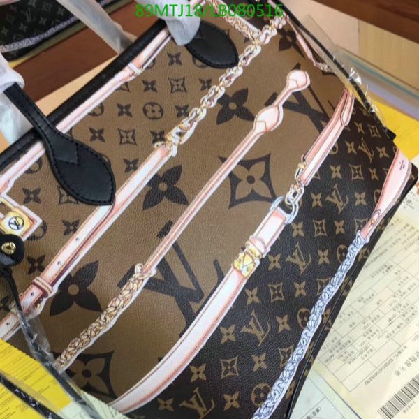 Louis Vuitton AAA+ Replica Giant Jungle Neverfull Ivoire with Pouch LB0805166432