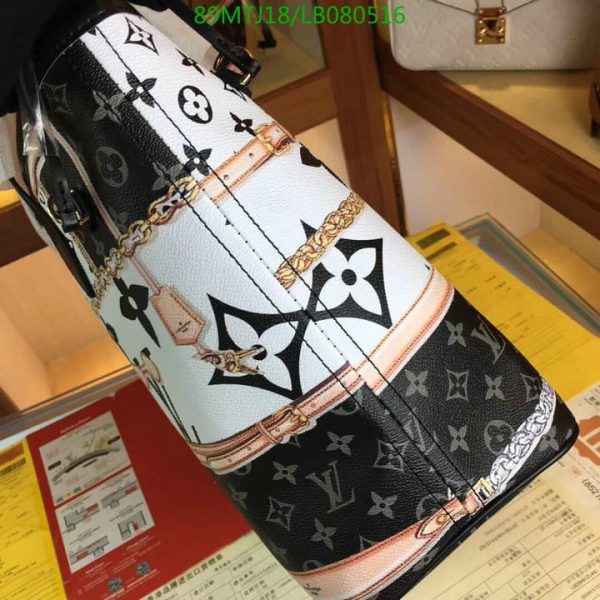 Louis Vuitton AAA+ Replica Giant Jungle Neverfull Ivoire with Pouch LB0805166432