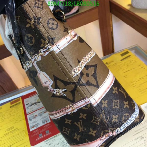 Louis Vuitton AAA+ Replica Giant Jungle Neverfull Ivoire with Pouch LB0805166432