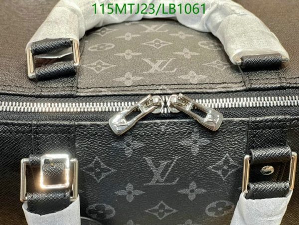 Louis Vuitton AAA+ Replica Grey Black Printed Duffie Bag LB10612654397