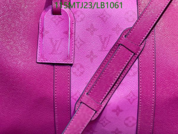 Louis Vuitton AAA+ Replica Grey Black Printed Duffie Bag LB10612654397