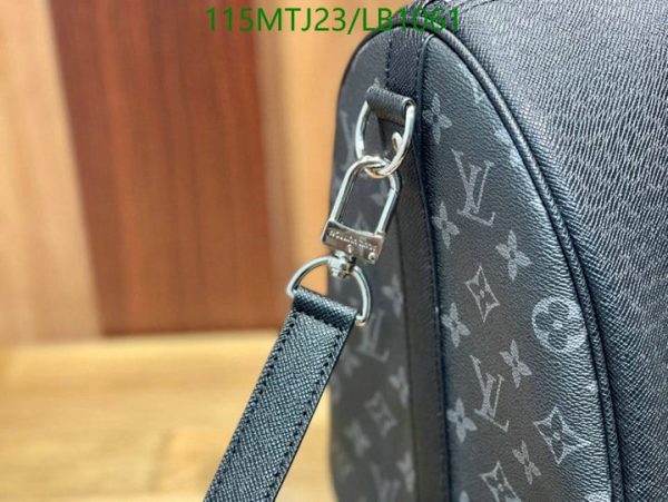 Louis Vuitton AAA+ Replica Grey Black Printed Duffie Bag LB10612654397