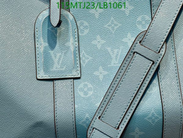 Louis Vuitton AAA+ Replica Grey Black Printed Duffie Bag LB10612654397