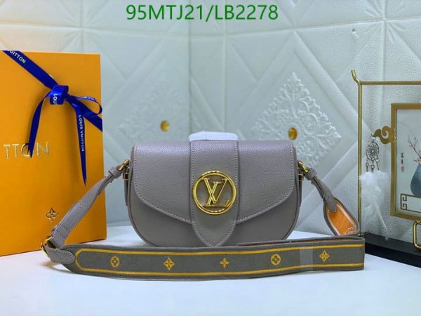 Louis Vuitton AAA+ Replica Handmade Leather Crossbody Pont Bag LB22785987836