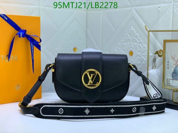 Louis Vuitton AAA+ Replica Handmade Leather Crossbody Pont Bag LB22785987836