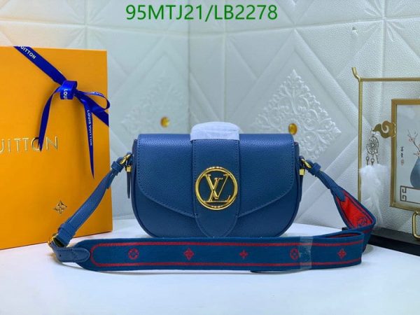 Louis Vuitton AAA+ Replica Handmade Leather Crossbody Pont Bag LB22785987836