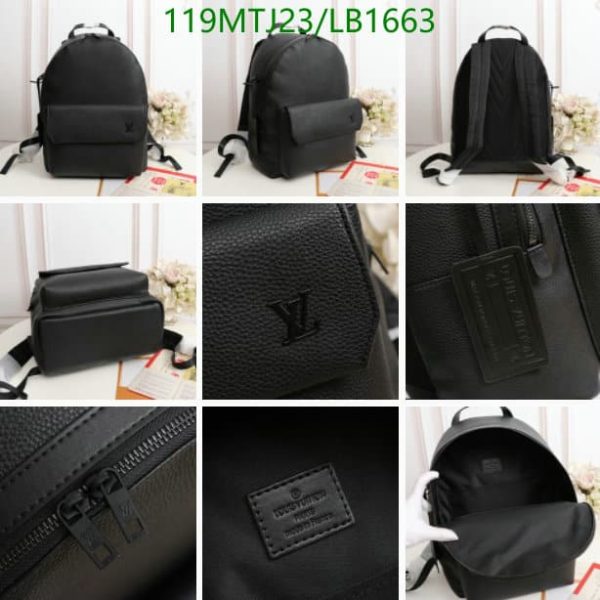 Louis Vuitton AAA+ Replica Inspired Travel Black Backpack LB16631672984