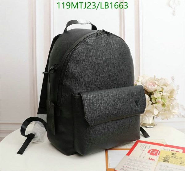 Louis Vuitton AAA+ Replica Inspired Travel Black Backpack LB16631672984