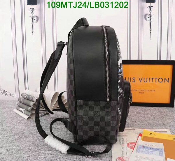 Louis Vuitton AAA+ Replica Josh Backpack Damier Graphite LB03120250127