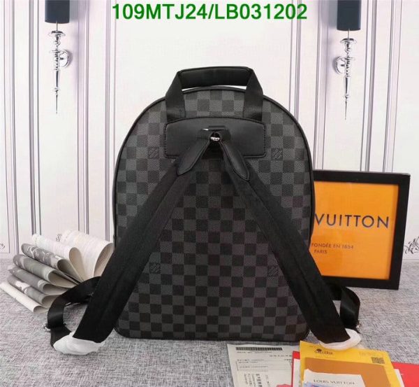 Louis Vuitton AAA+ Replica Josh Backpack Damier Graphite LB03120250127