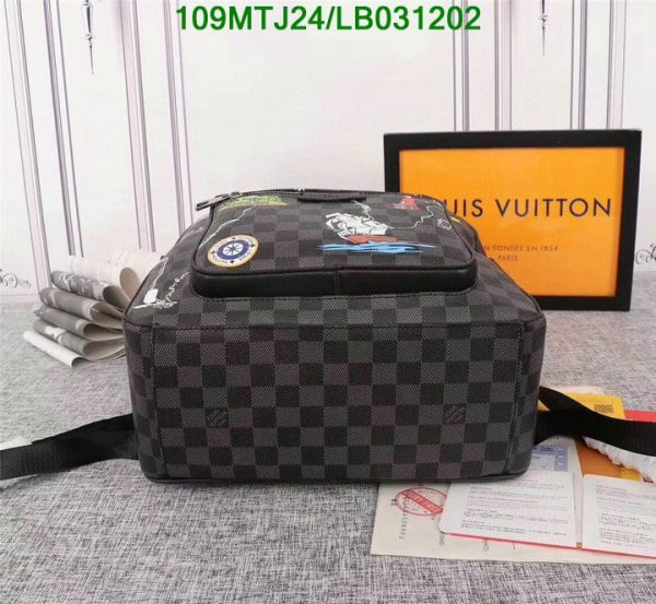 Louis Vuitton AAA+ Replica Josh Backpack Damier Graphite LB03120250127