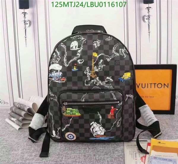 Louis Vuitton AAA+ Replica Josh Backpack Damier Graphite LBU0116107654