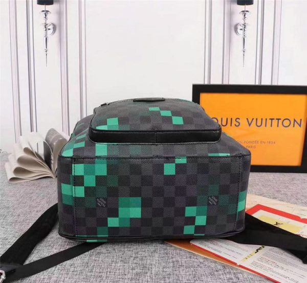 Louis Vuitton AAA+ Replica Josh Backpack Limited Edition Damier Graphite Pixel LB11220184026