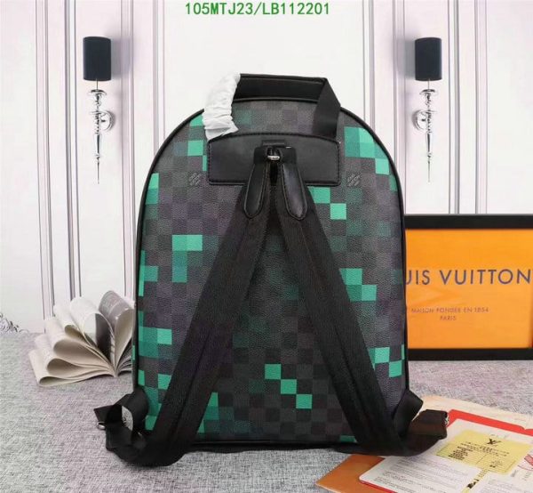 Louis Vuitton AAA+ Replica Josh Backpack Limited Edition Damier Graphite Pixel LB11220184026