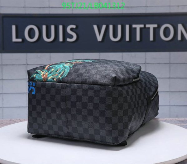 Louis Vuitton AAA+ Replica Jungle Palm Tree Apollo Backpack Bag LB04131259723