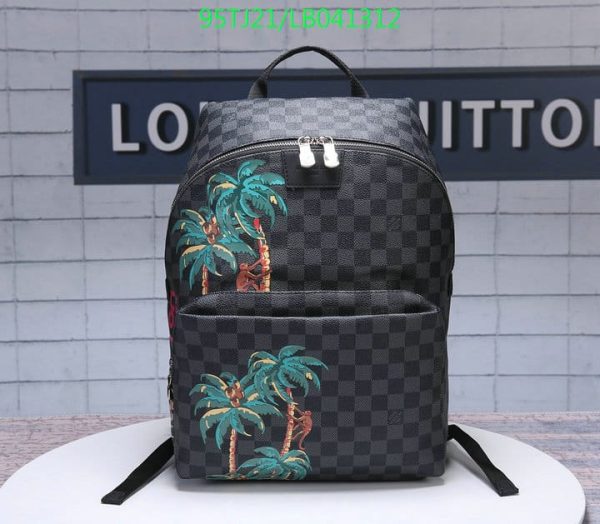 Louis Vuitton AAA+ Replica Jungle Palm Tree Apollo Backpack Bag LB04131259723