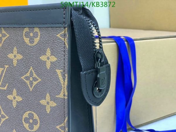 Louis Vuitton AAA+ Replica Kasai Clutch Damier Ebene KB3872634895