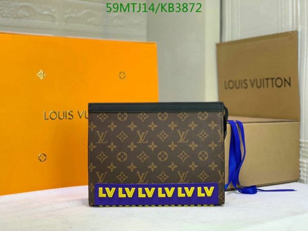 Louis Vuitton AAA+ Replica Kasai Clutch Damier Ebene KB3872634895