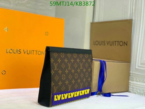 Louis Vuitton AAA+ Replica Kasai Clutch Damier Ebene KB3872634895