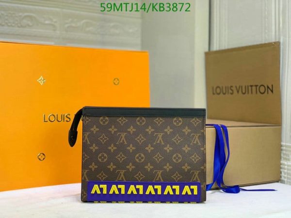 Louis Vuitton AAA+ Replica Kasai Clutch Damier Ebene KB3872634895