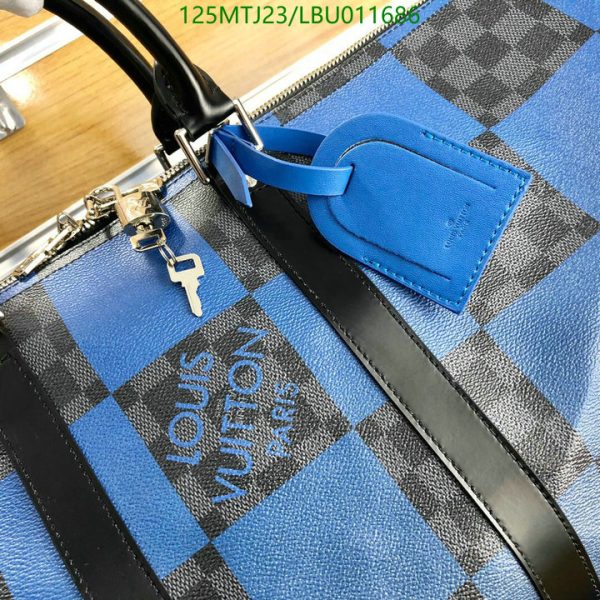 Louis Vuitton AAA+ Replica Keepall Bandouliere Bag Giant Damier Graphite LBU0116864026