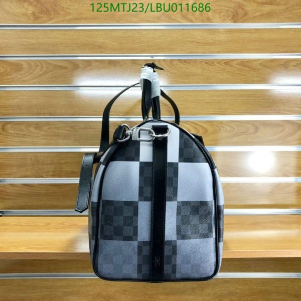 Louis Vuitton AAA+ Replica Keepall Bandouliere Bag Giant Damier Graphite LBU0116864026