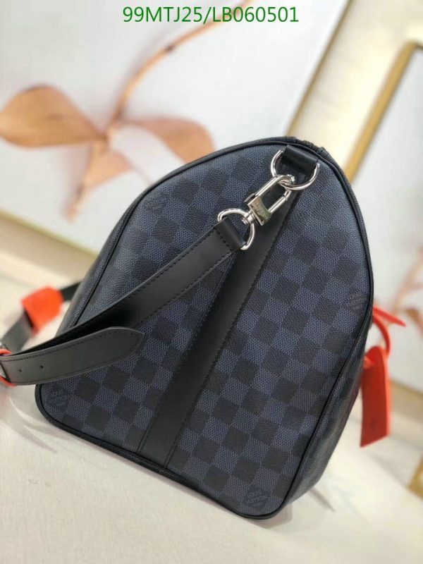 Louis Vuitton AAA+ Replica Keepall Bandouliere Damier Cobalt Race LB06050124786