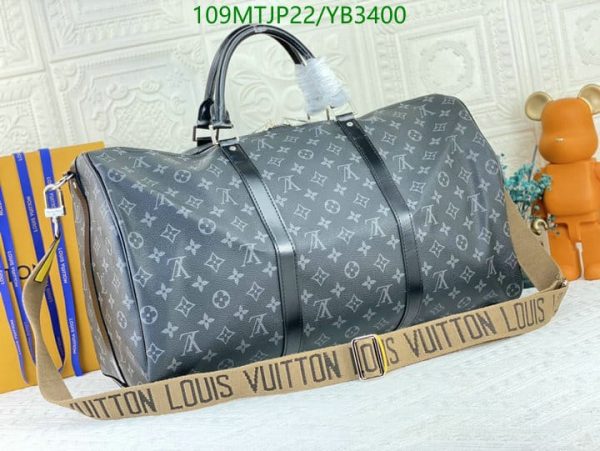 Louis Vuitton AAA+ Replica Keepall Bandouliere Duffle Bag YB34008963214