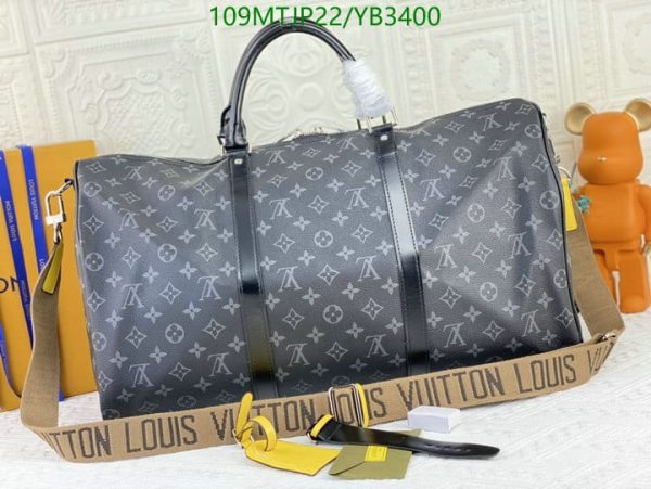 Louis Vuitton AAA+ Replica Keepall Bandouliere Duffle Bag YB34008963214