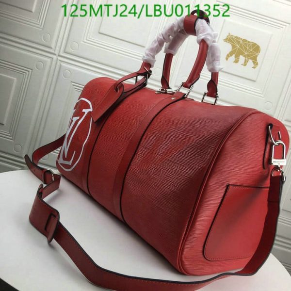 Louis Vuitton AAA+ Replica Keepall Bandouliere Epi Leather Backpack LBU0113528043