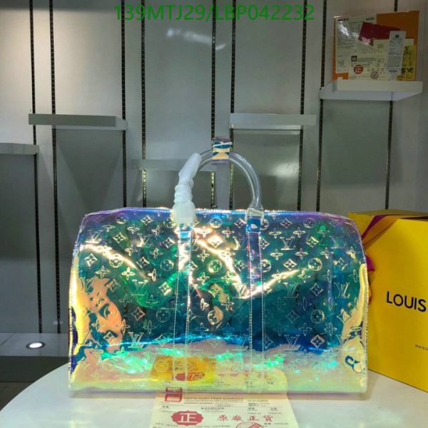 Louis Vuitton AAA+ Replica Keepall Monogram Bandouliere Iridescent LBP0422325013