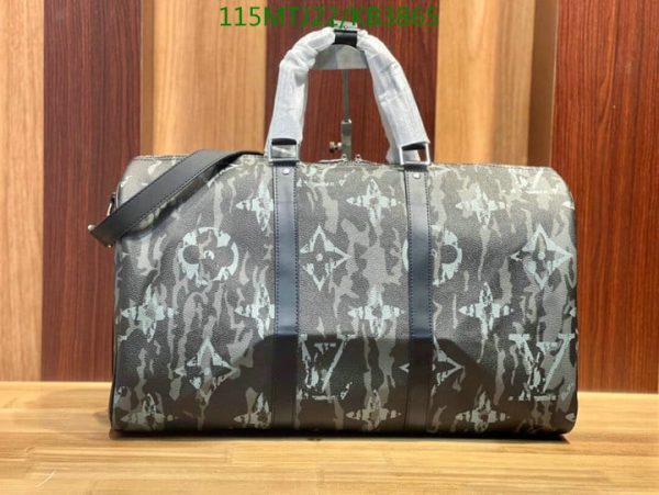 Louis Vuitton AAA+ Replica Keepall Virgil Abloh Camouflage Bandouliere KB38652563478