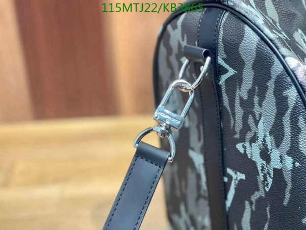 Louis Vuitton AAA+ Replica Keepall Virgil Abloh Camouflage Bandouliere KB38652563478