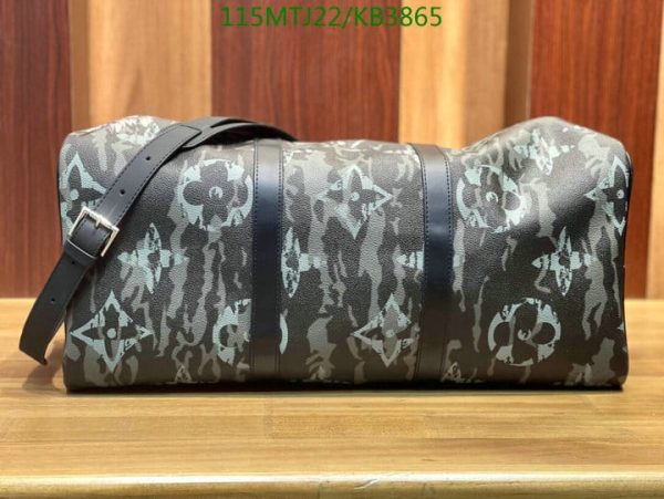 Louis Vuitton AAA+ Replica Keepall Virgil Abloh Camouflage Bandouliere KB38652563478