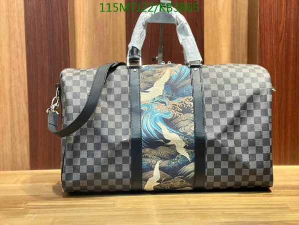 Louis Vuitton AAA+ Replica Keepall Virgil Abloh Camouflage Bandouliere KB38652563478