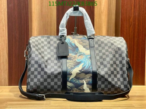 Louis Vuitton AAA+ Replica Keepall Virgil Abloh Camouflage Bandouliere KB38652563478