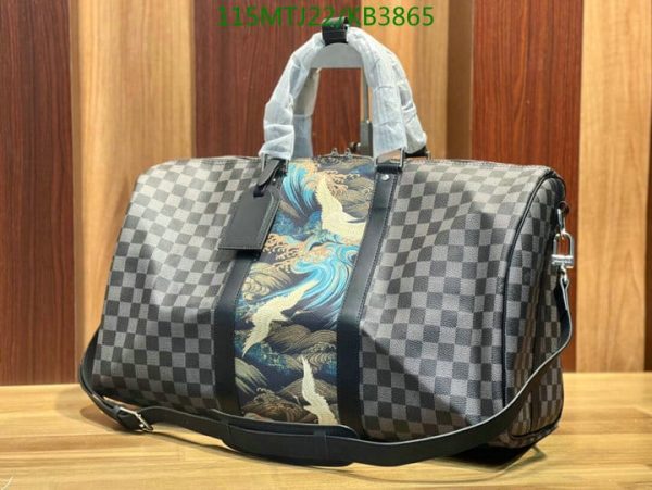 Louis Vuitton AAA+ Replica Keepall Virgil Abloh Camouflage Bandouliere KB38652563478