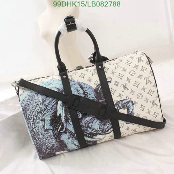 Louis Vuitton AAA+ Replica Keepall cloth travel bag LB08278875013