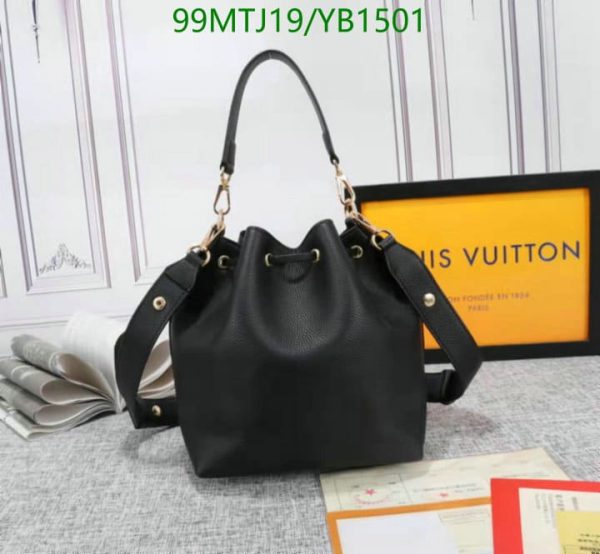 Louis Vuitton AAA+ Replica Lockme Bucket Black YB15016532876