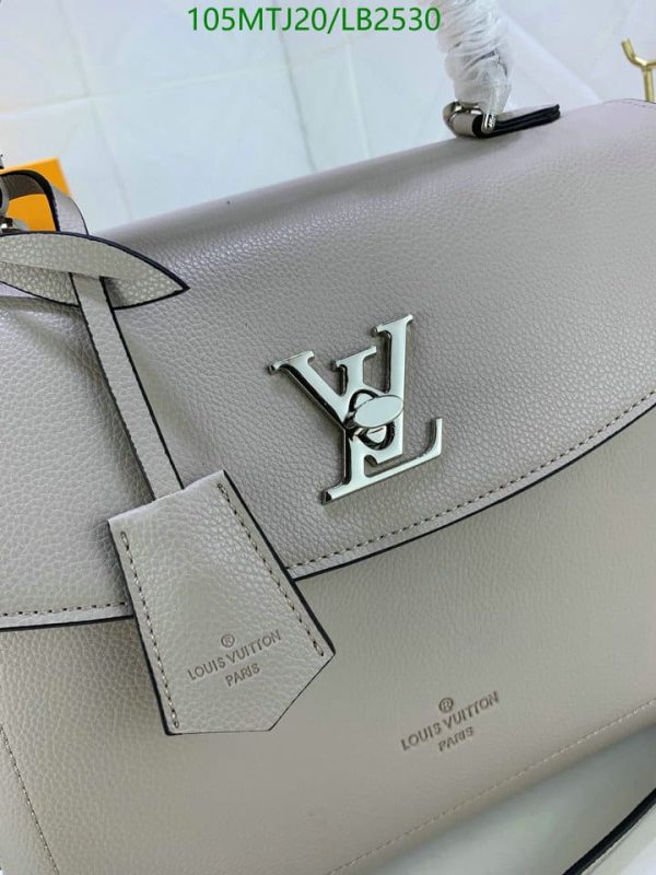 Louis Vuitton AAA+ Replica Lockme Day Noir Calf Skin Bag LB25308963157