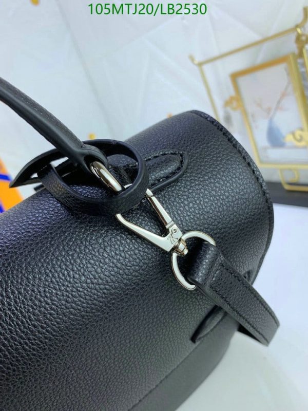 Louis Vuitton AAA+ Replica Lockme Day Noir Calf Skin Bag LB25308963157