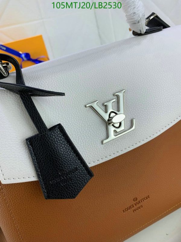 Louis Vuitton AAA+ Replica Lockme Day Noir Calf Skin Bag LB25308963157