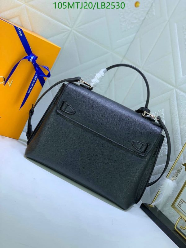 Louis Vuitton AAA+ Replica Lockme Day Noir Calf Skin Bag LB25308963157