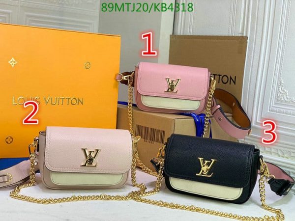 Louis Vuitton AAA+ Replica Lockme Tender Handbag Leather KB43186430975