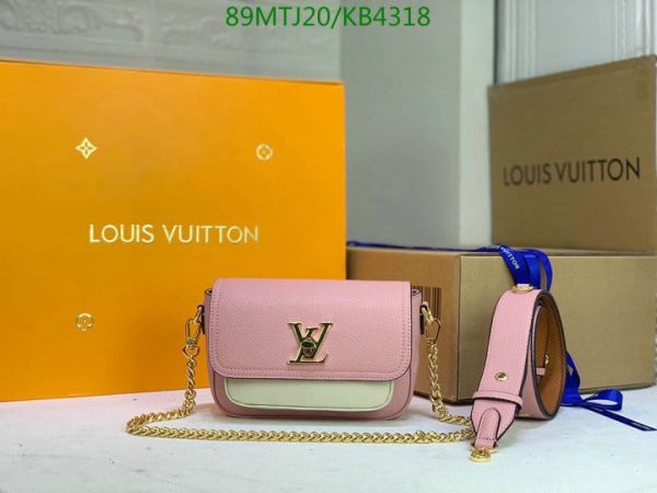 Louis Vuitton AAA+ Replica Lockme Tender Handbag Leather KB43186430975