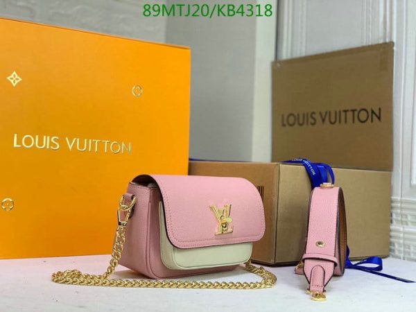 Louis Vuitton AAA+ Replica Lockme Tender Handbag Leather KB43186430975