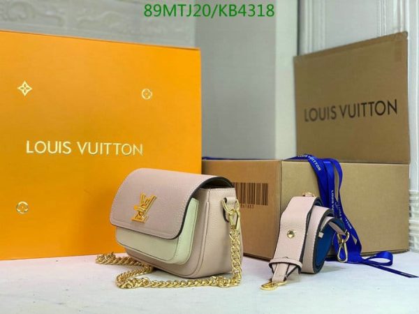 Louis Vuitton AAA+ Replica Lockme Tender Handbag Leather KB43186430975